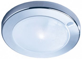Saturn tak/vegglampe m/bryter, krom